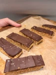 Image de la recette : Barres choco cacahuète avoine