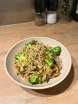 Image de la recette : Nouilles sautées brocoli tofu
