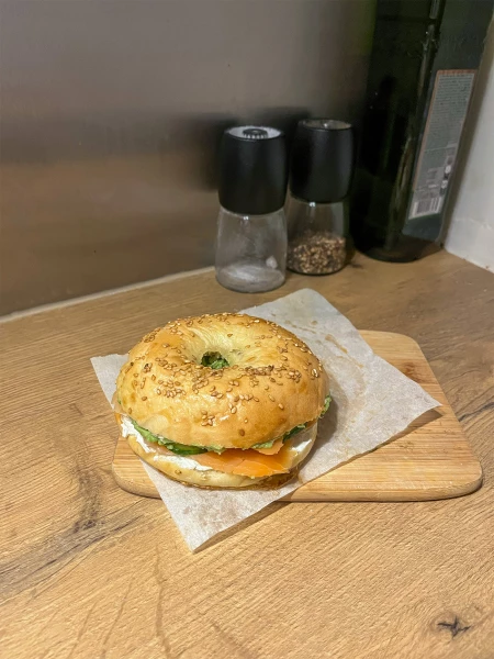 Image de la recette : Bagel saumon avocat